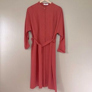 Mango Terracotta Midi Dress